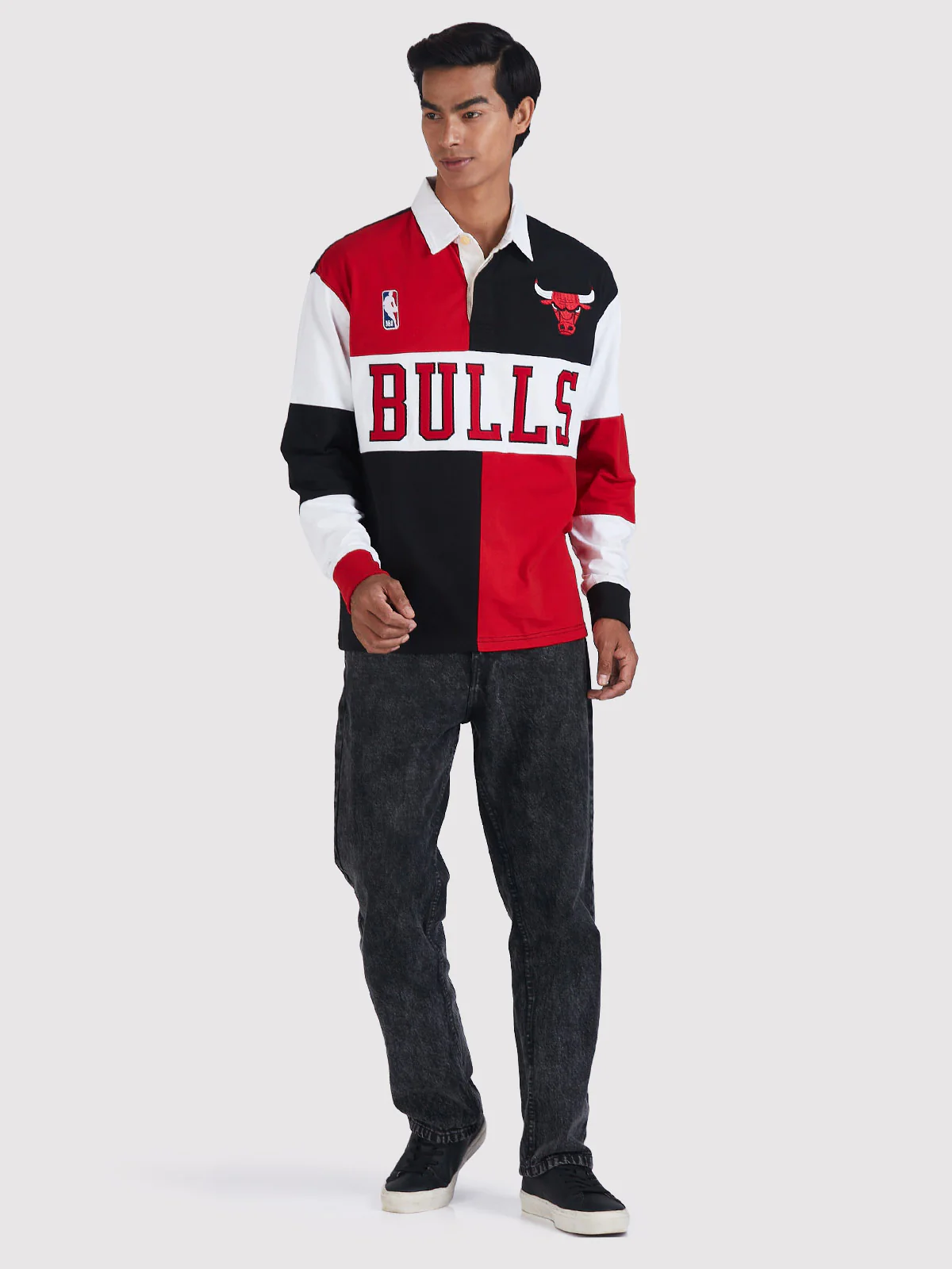 Chicago Bulls Embroidered Oversized Polo Full Sleeve - Image 8