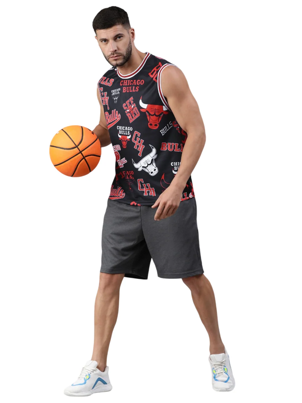 Chicago Bulls: Logo Mash Sleeveless Jersey - Image 5