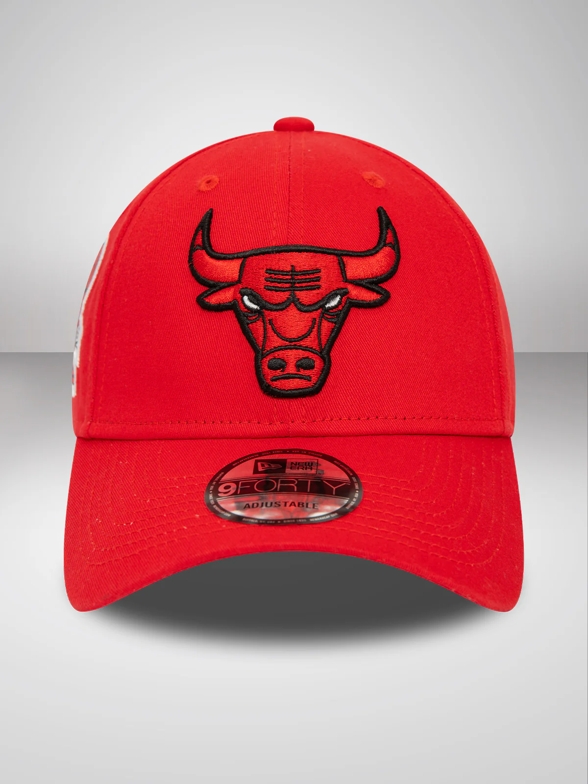 Chicago Bulls NBA Side Patch Red 9FORTY Adjustable Cap - Image 3