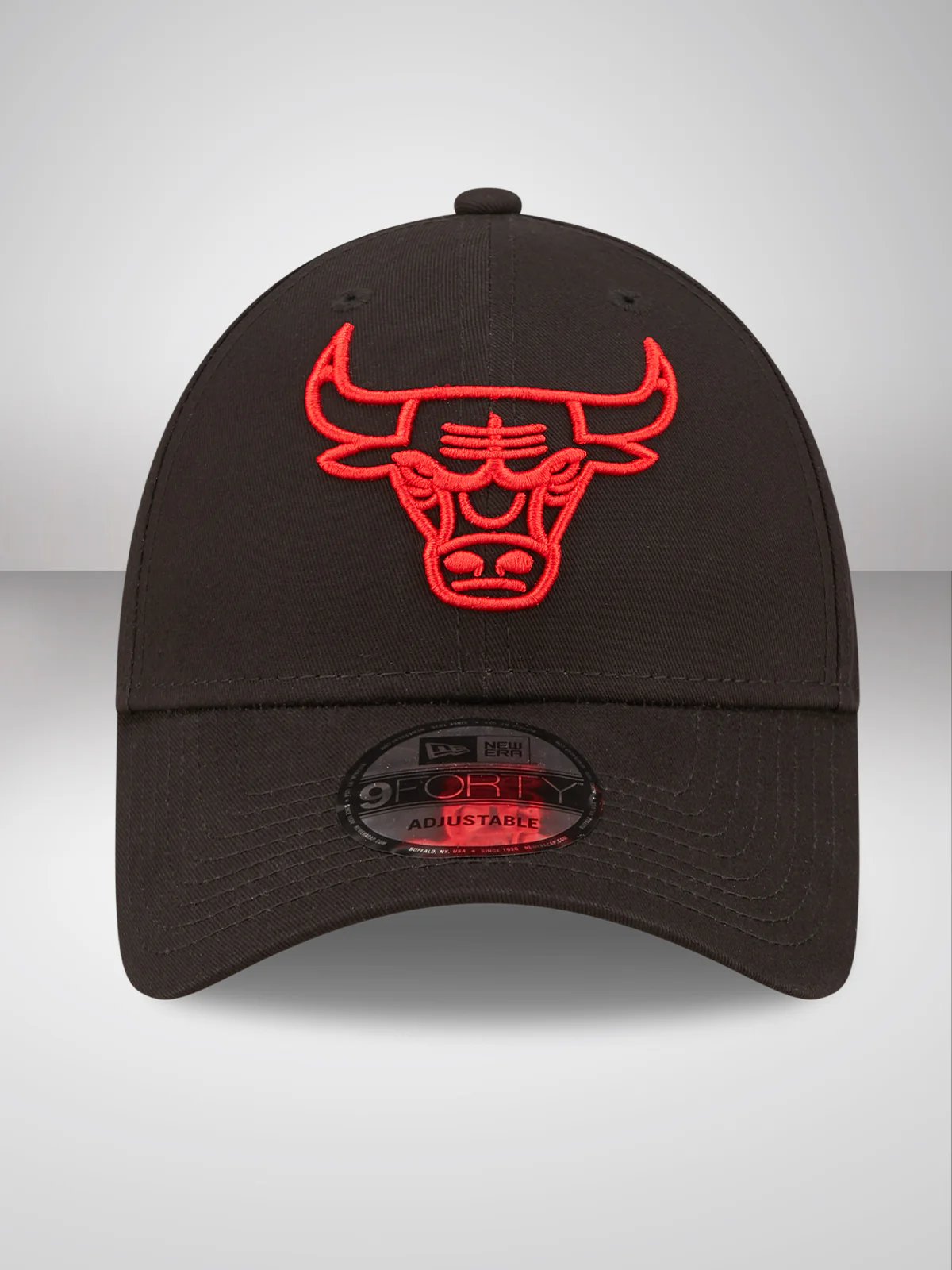 Chicago Bulls Neon Outline Black 9FORTY Adjustable Cap - Image 3