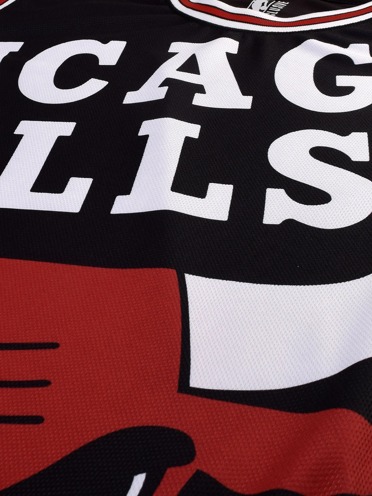 Chicago Bulls: Oversized Logo Sleeveless Jersey - Black - Image 2