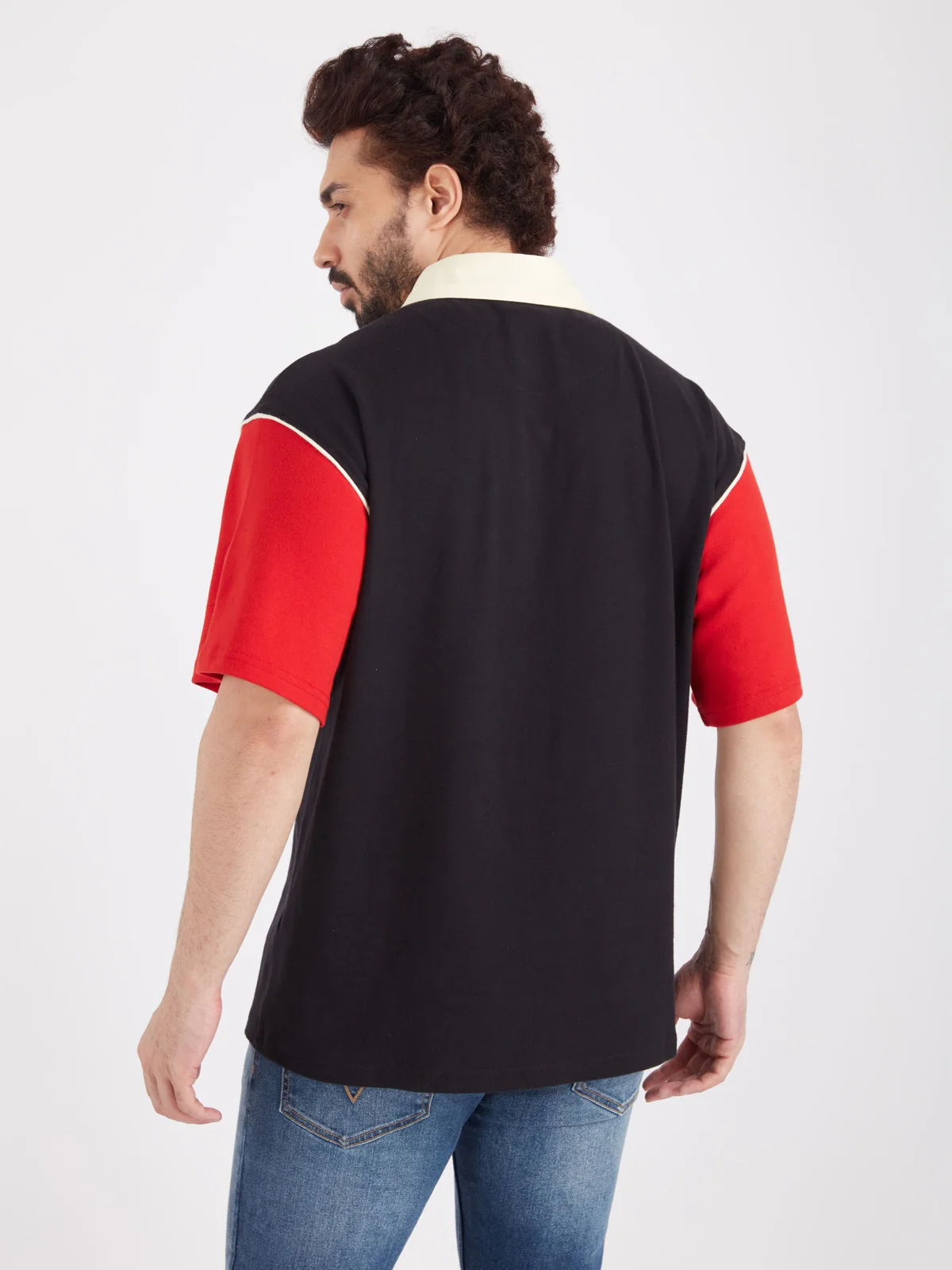 Chicago Bulls Typography Oversized Polo - Image 5