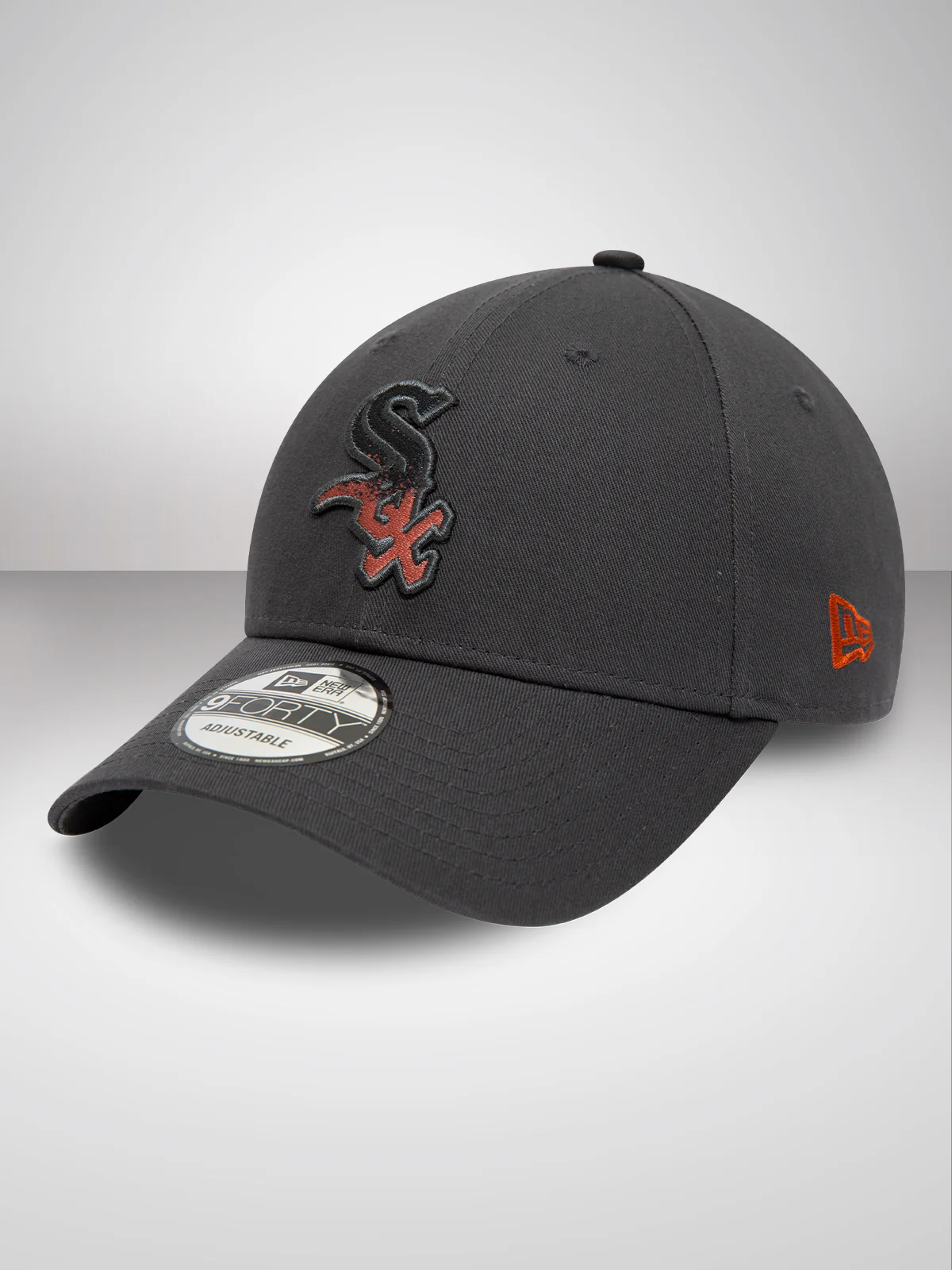 Chicago White Sox Gradient Infill Dark Grey 9FORTY Adjustable Cap