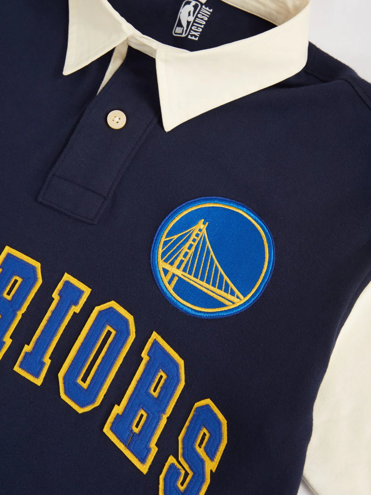 Golden State Warriors Typography Oversized Polo - Image 3