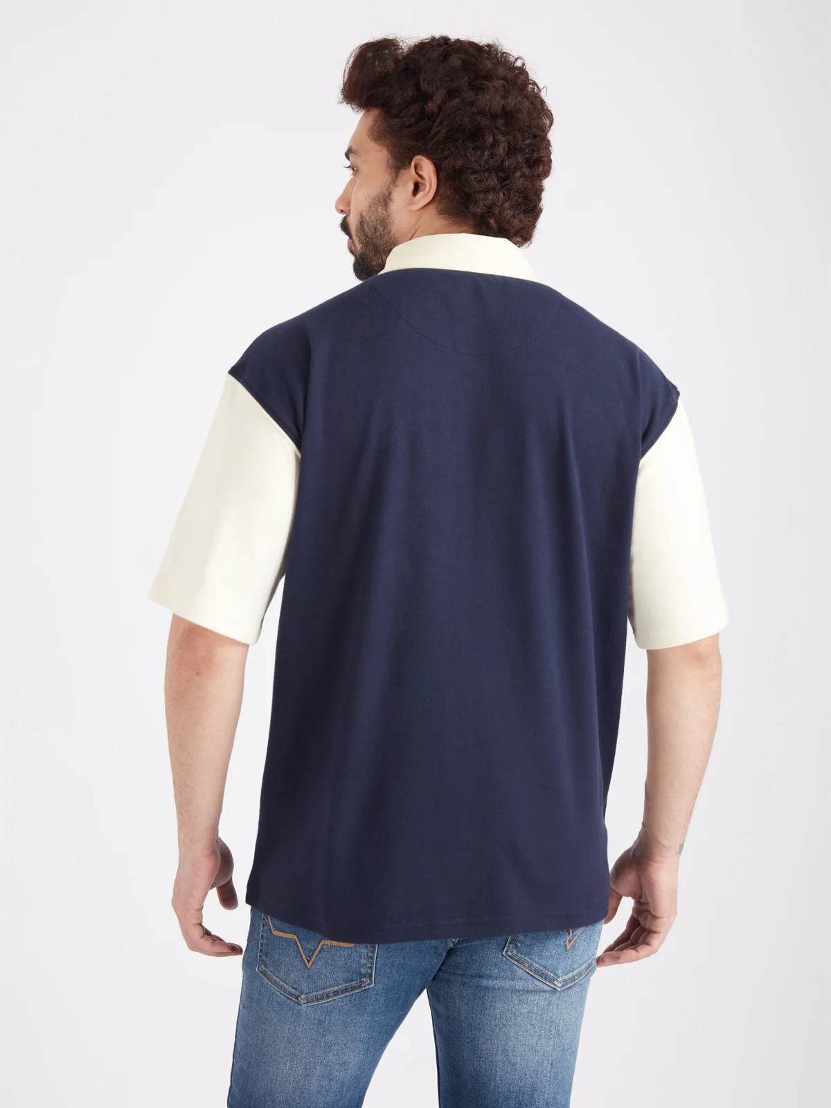 Golden State Warriors Typography Oversized Polo - Image 6