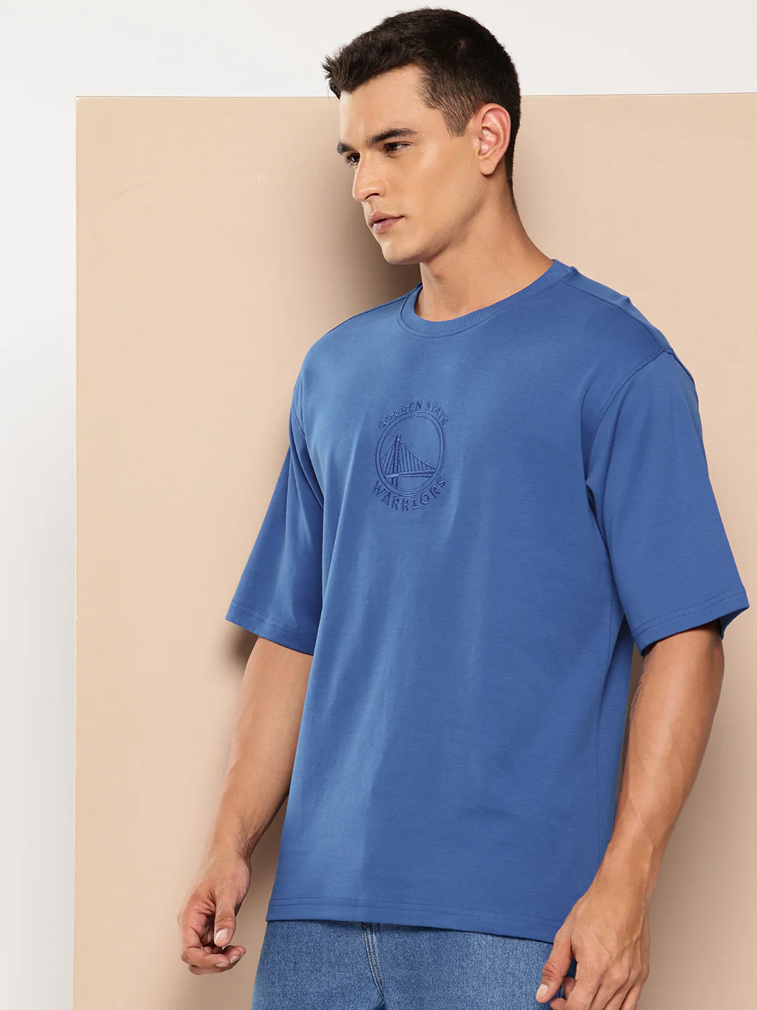 Golden State Warriors Tonal Oversized T-Shirt - Image 3