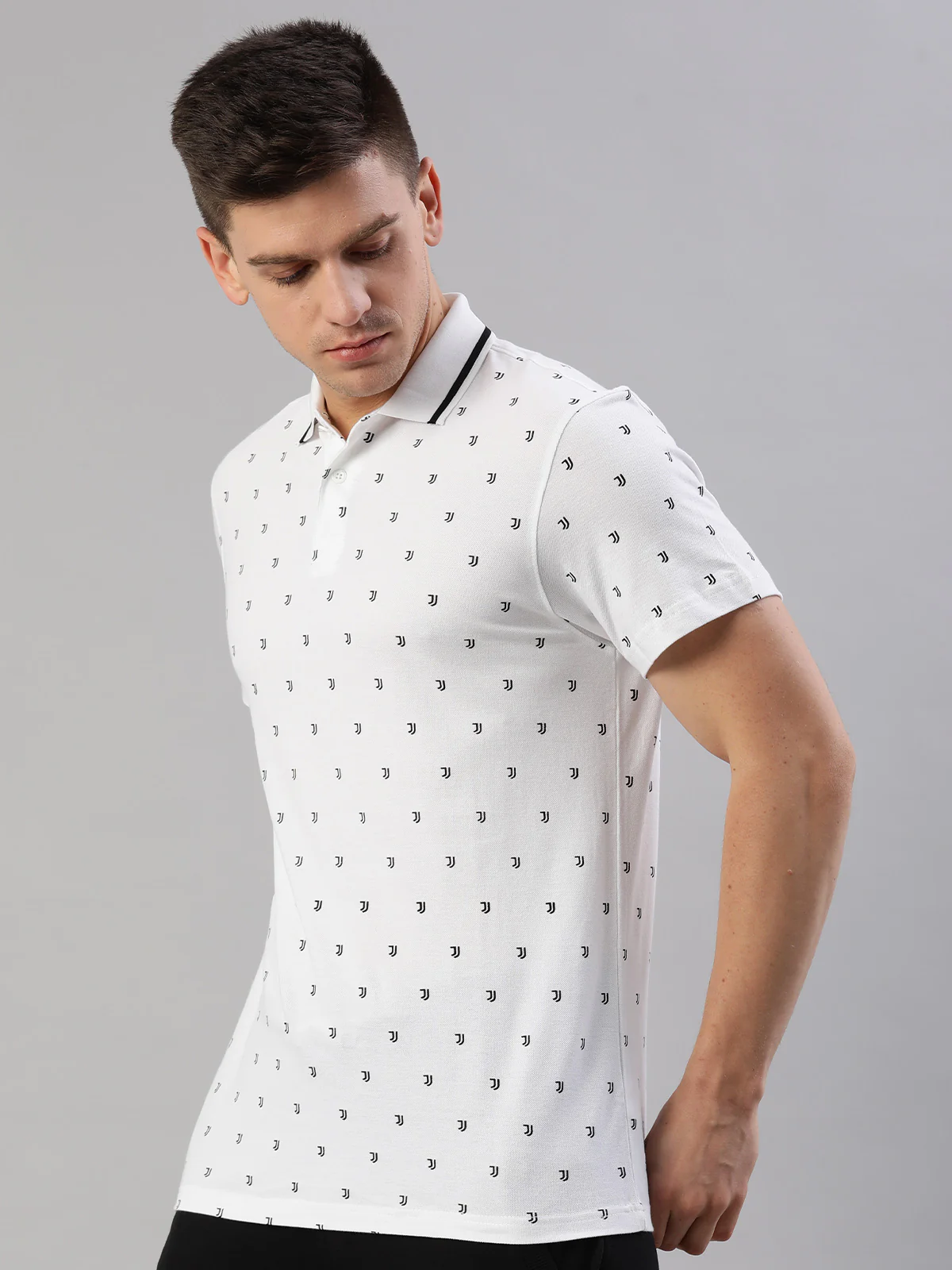 Juventus FC: Micro Crest Polo - White - Image 2