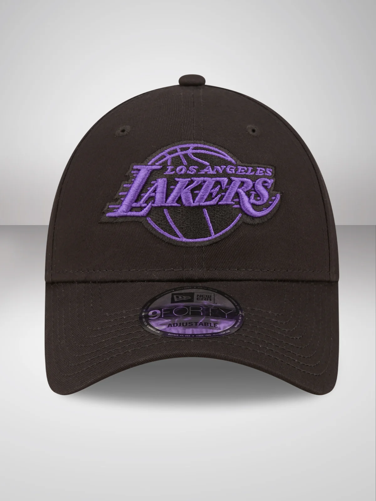 LA Lakers Neon Outline Black 9FORTY Adjustable Cap - Image 3