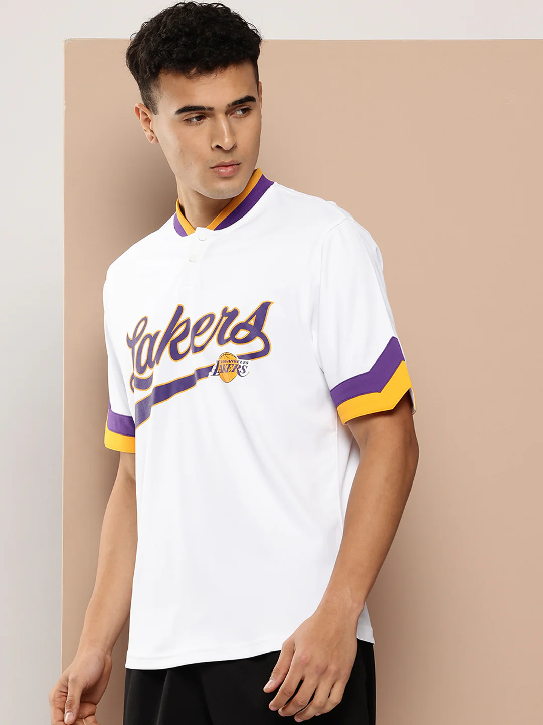 Los Angeles Lakers Bomber Henley - Image 3