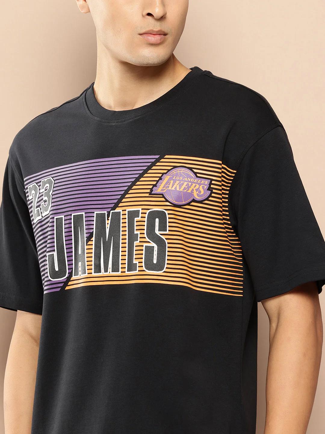 Lebron James Oversized Printed Black T-Shirt - Image 2
