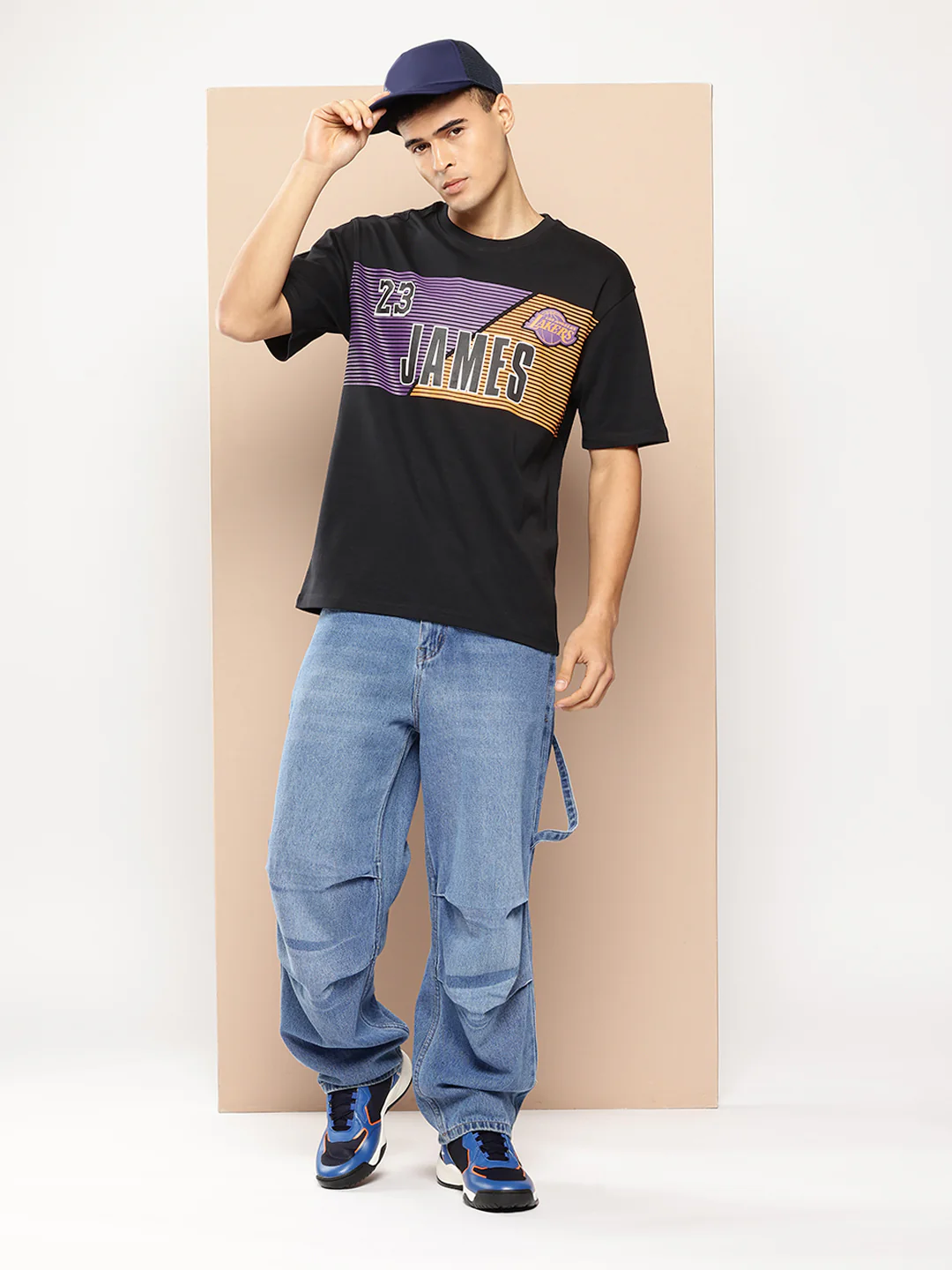 Lebron James Oversized Printed Black T-Shirt - Image 5