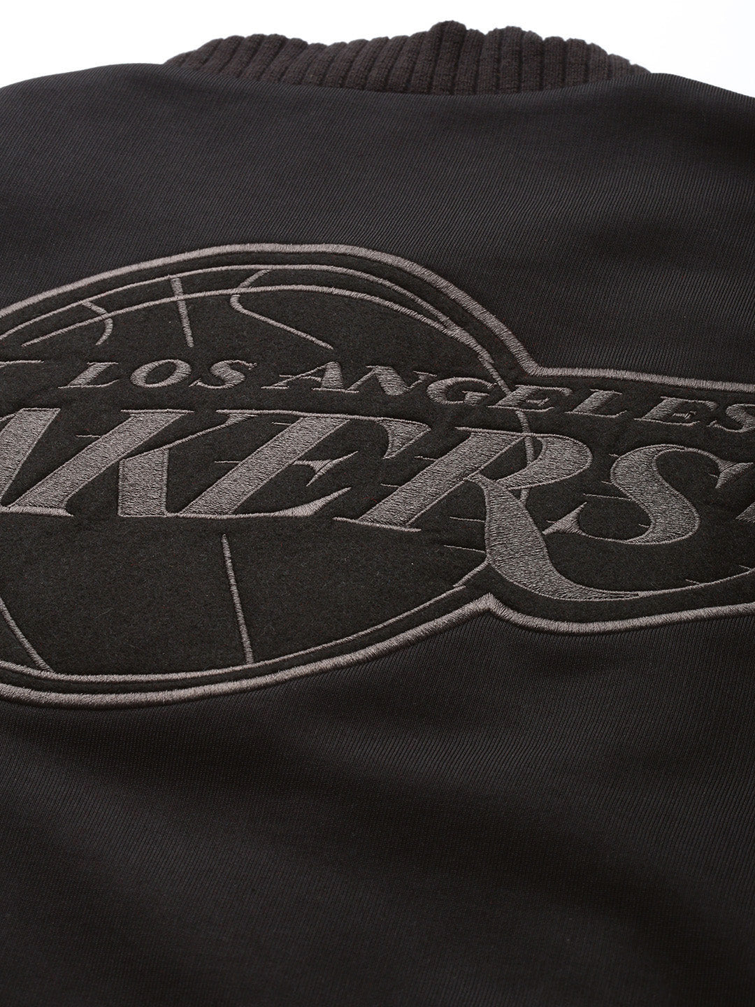 Los Angeles Lakers Black Varsity Jacket - Image 6
