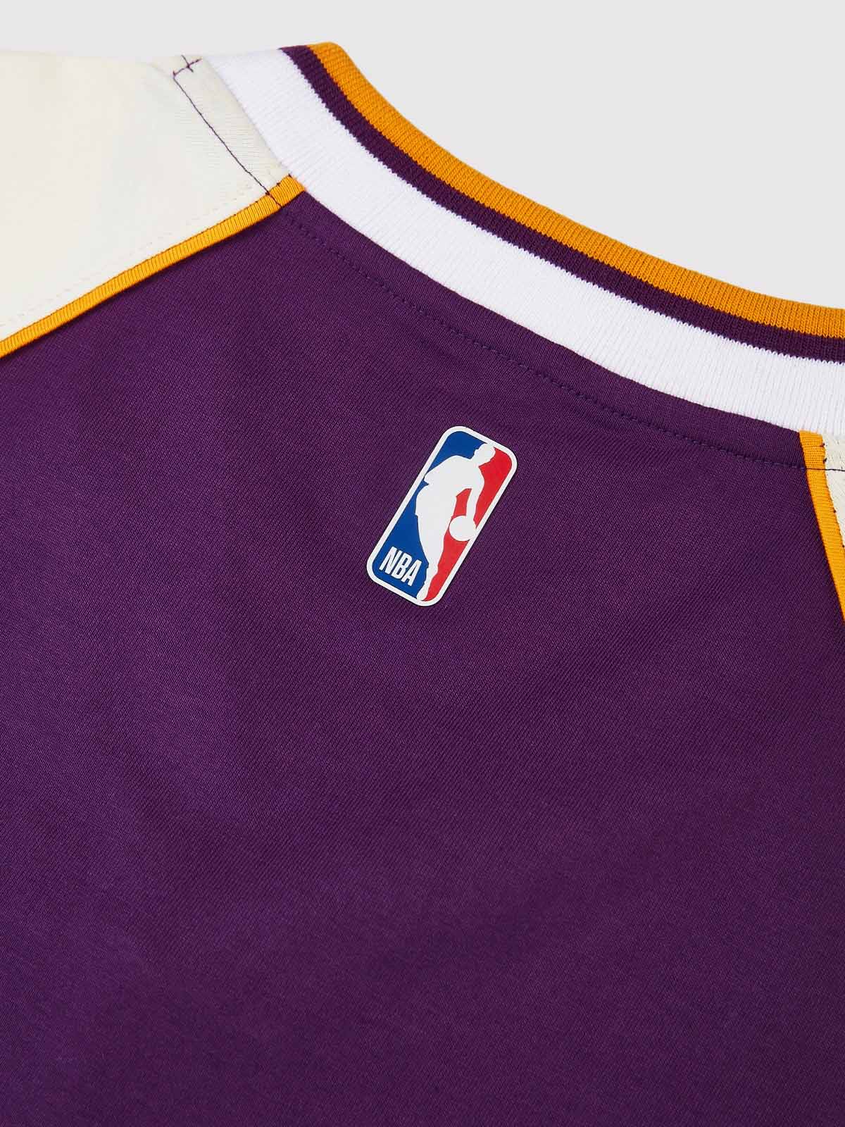 Los Angeles Lakers Contrast Colour Oversized T-Shirt - Image 3