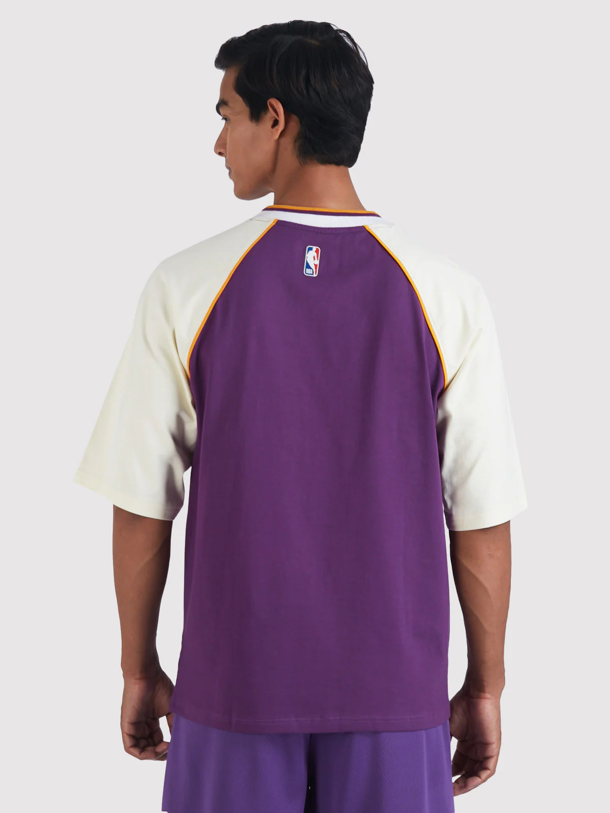 Los Angeles Lakers Contrast Colour Oversized T-Shirt - Image 5