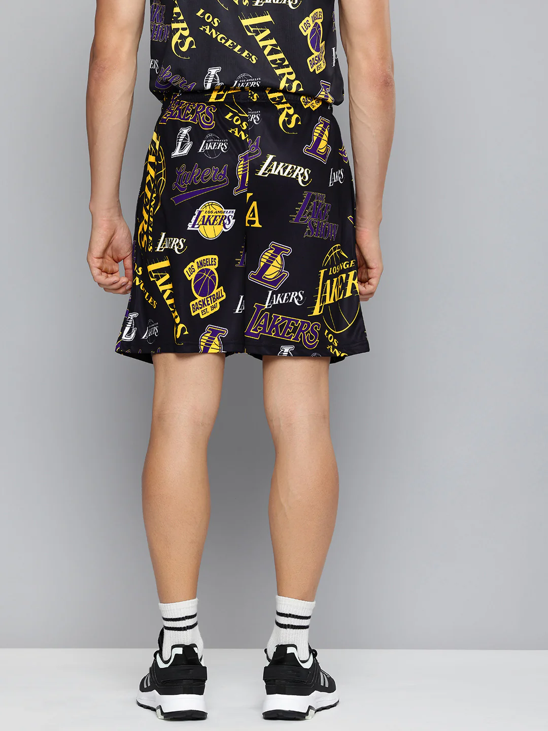 Los Angeles Lakers: Logo Mash Basketball Shorts - Image 4