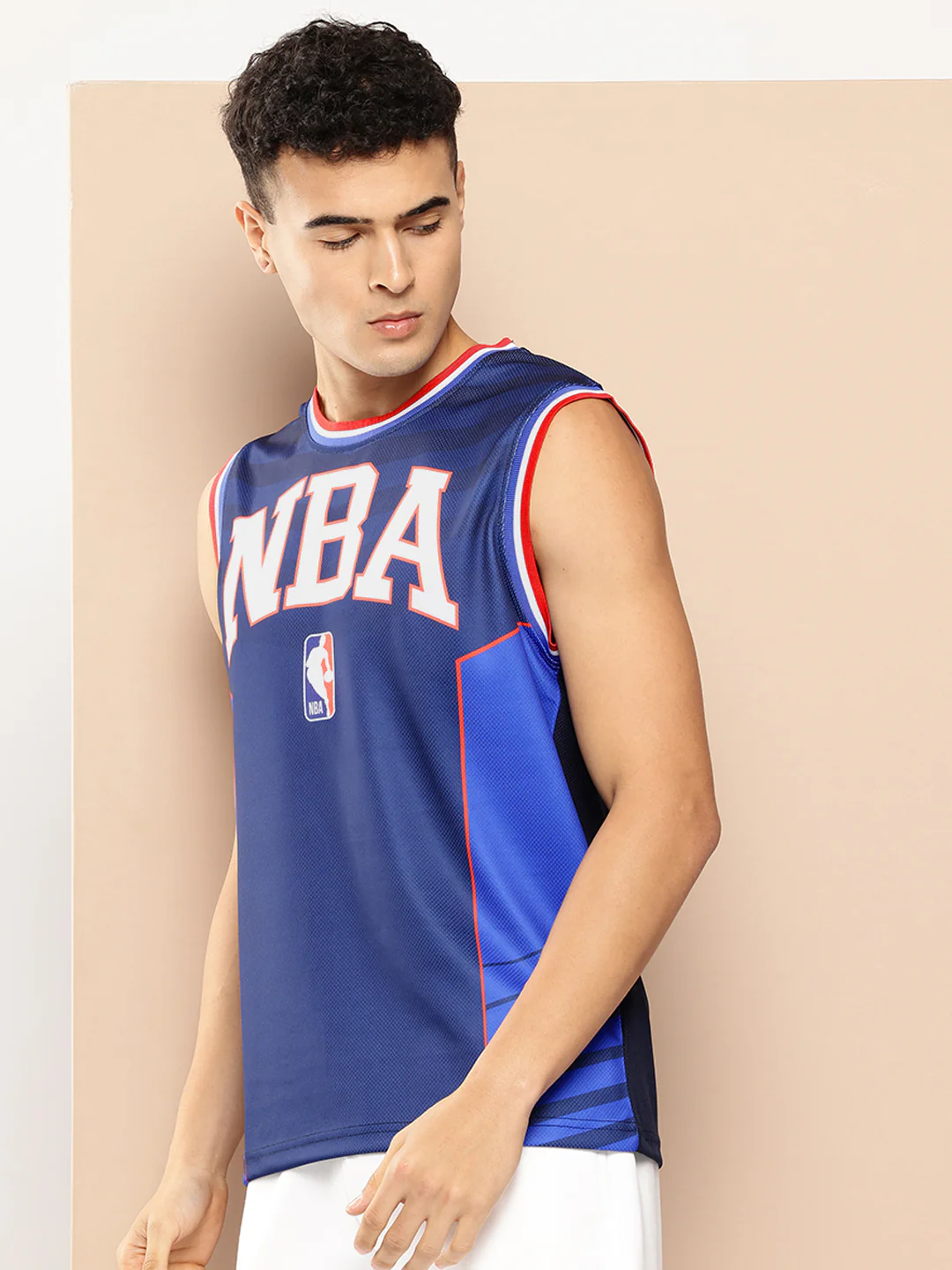 NBA: Athletic Sleeveless Jersey - Navy - Image 3