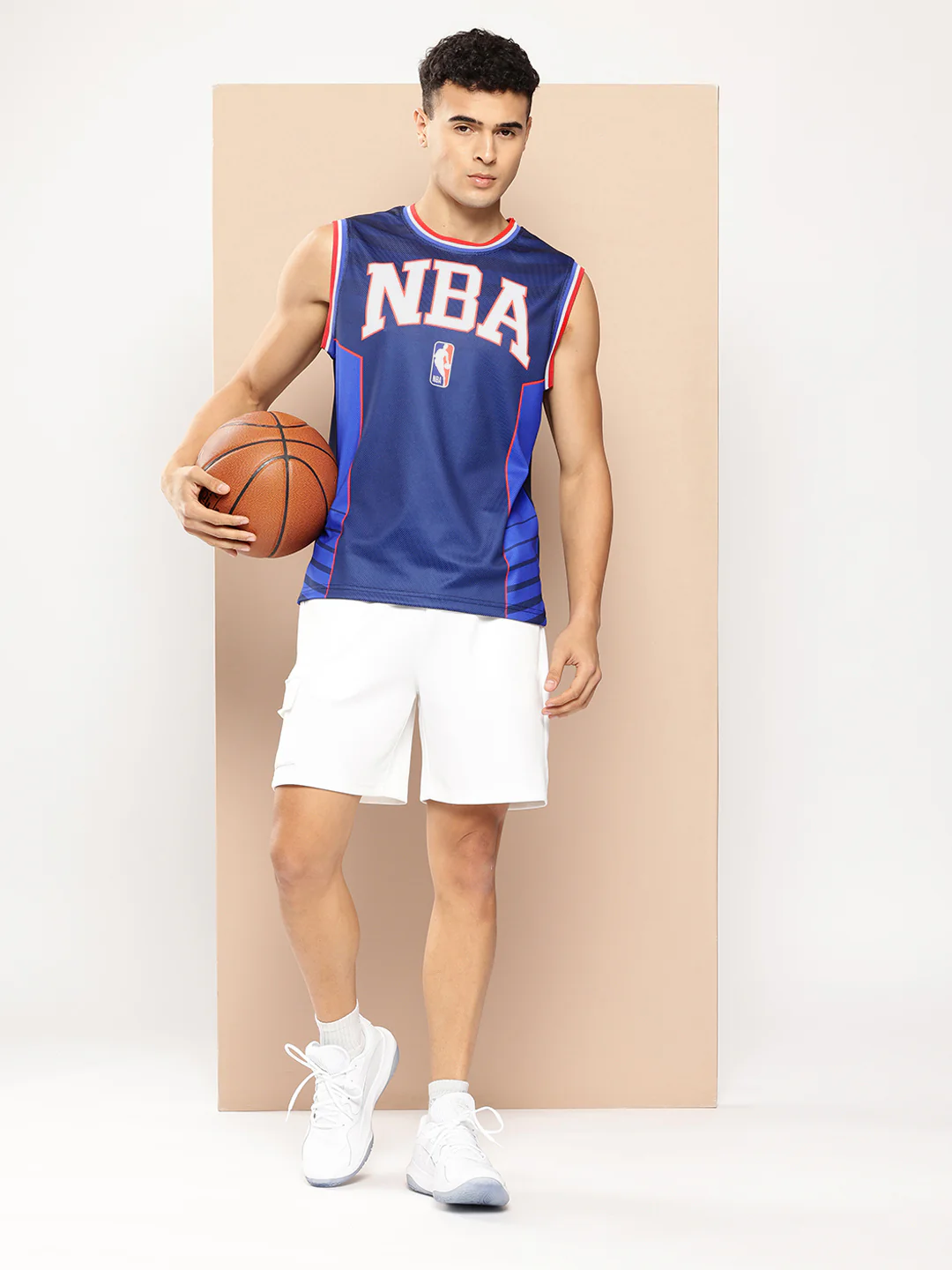 NBA: Athletic Sleeveless Jersey - Navy - Image 5