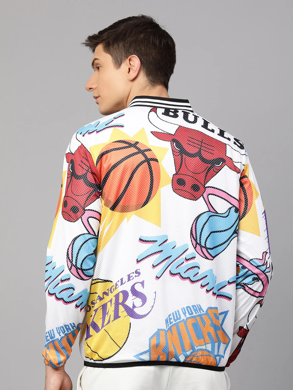 NBA: Logo Mash Lightweight Bomber Jacket - Image 7