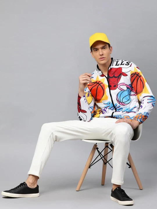 NBA: Logo Mash Lightweight Bomber Jacket - Image 8