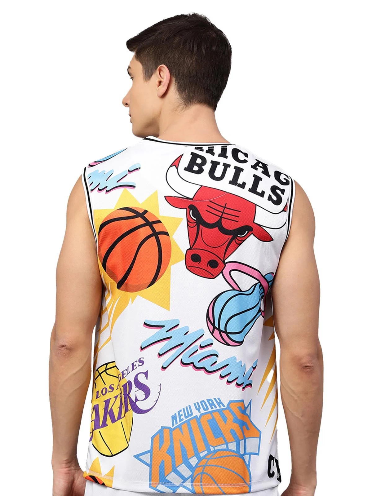 NBA: Logo Mash Sleeveless Jersey - Image 5