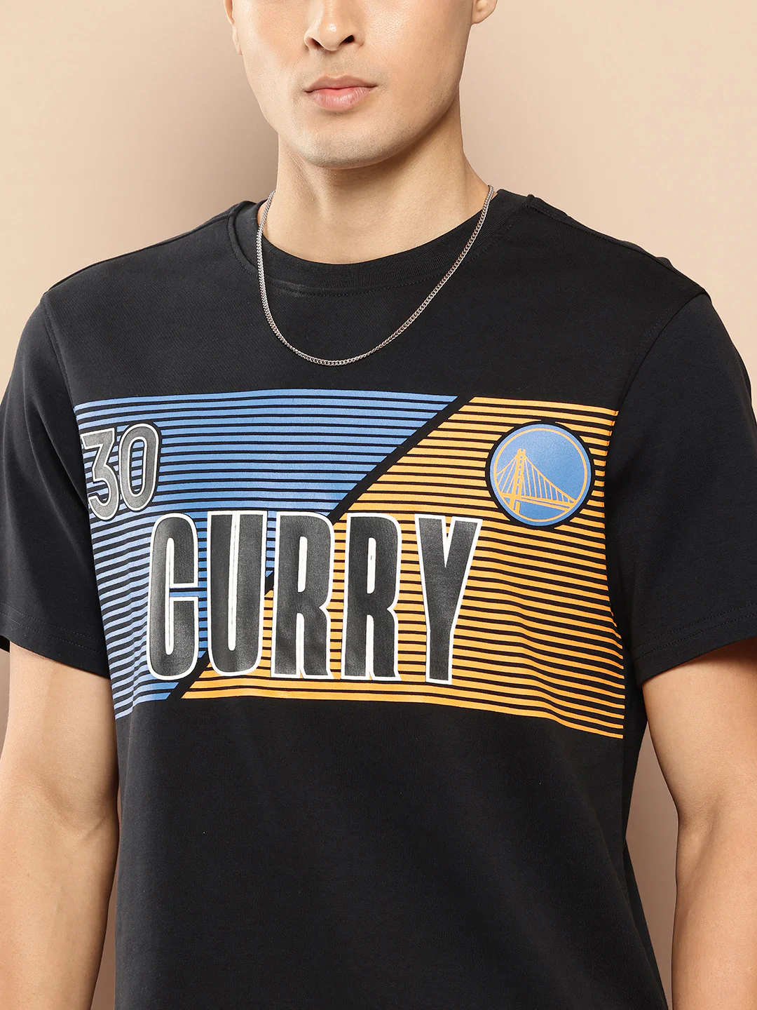 Stephen Curry Oversized Printed Black T-Shirt - Image 2